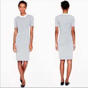 J.Crew Gray Peter Pan Collar Dress, SZ 10